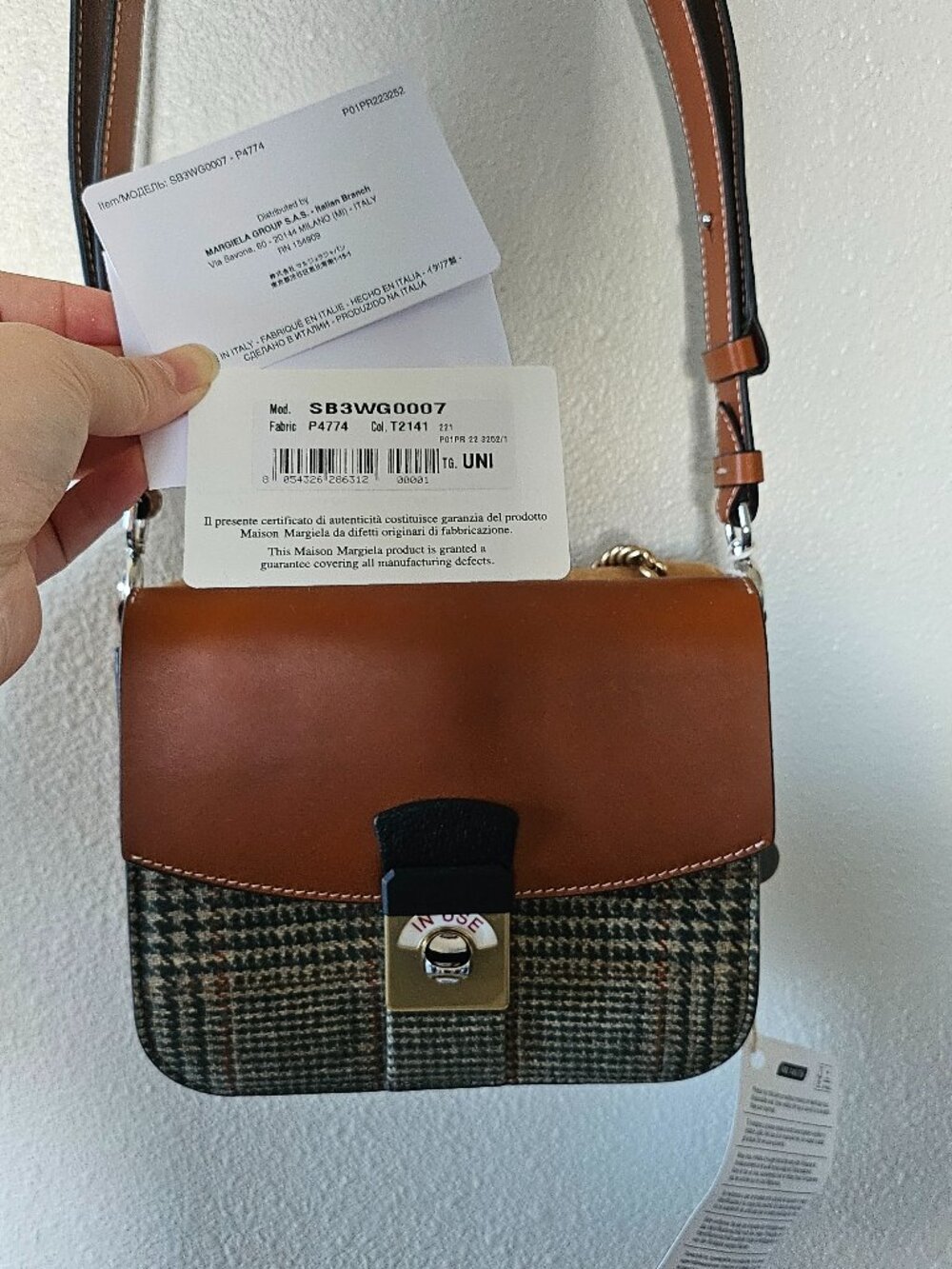 [$2,200] New Maison Margiela Leather New Lock Shoulder Bag